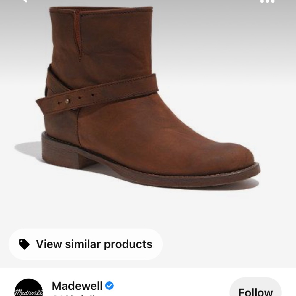 Madewell Leather Biker Boots